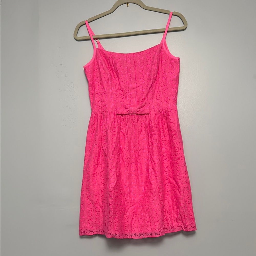 Lilly Pulitzer Pink Lace Mini Dress